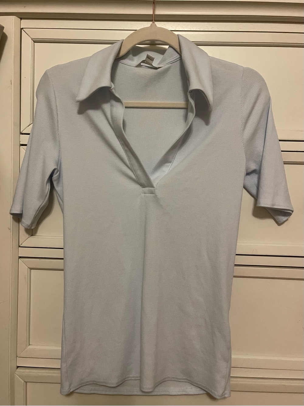 NEW Banana Republic V Neck Collared Tee